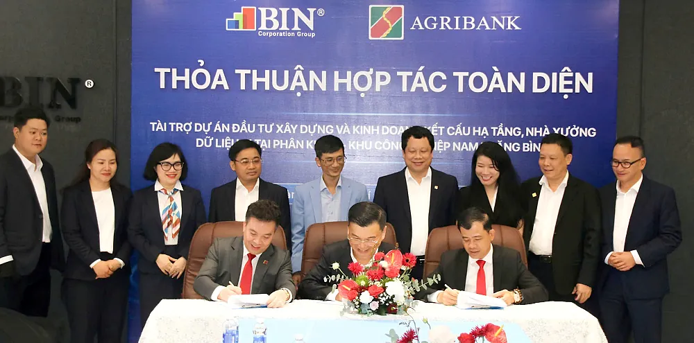 Agribank and BIN Corporation sign an agreement to finance the development of infrastructure and AI data center facilities at Sub-zone B of NTB Industrial Park (Da Nang)