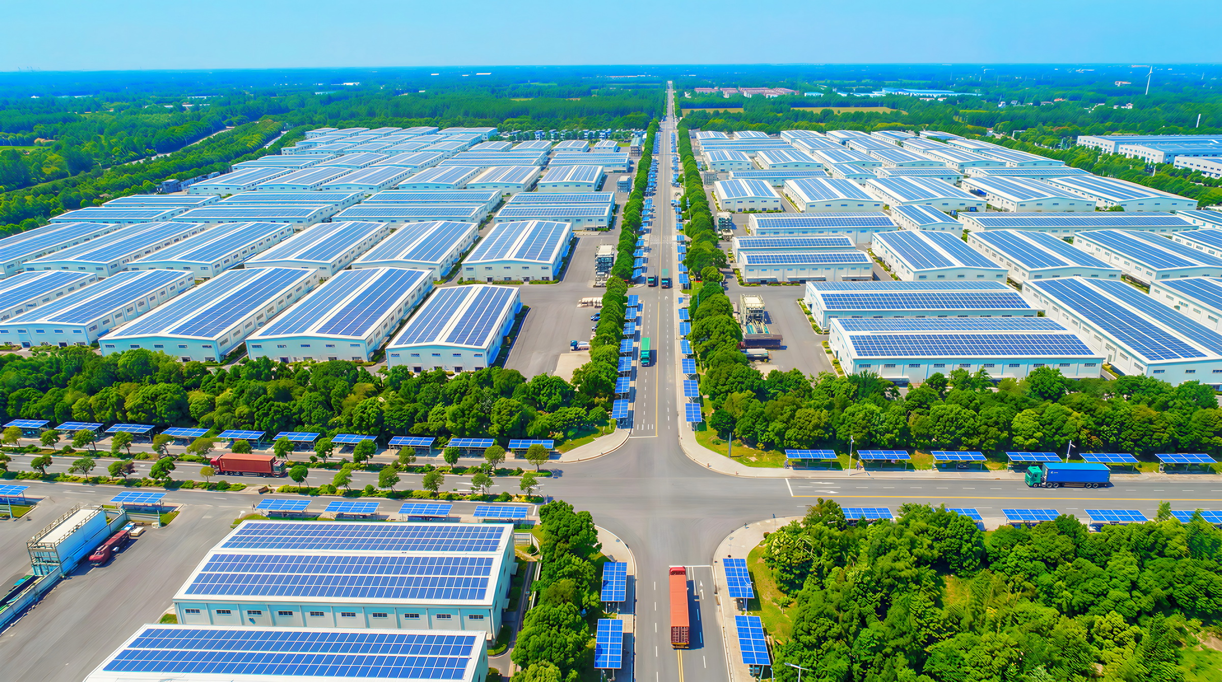 Phối cảnh nhà xưởng Phân khu B - KCN Nam Thăng Bình