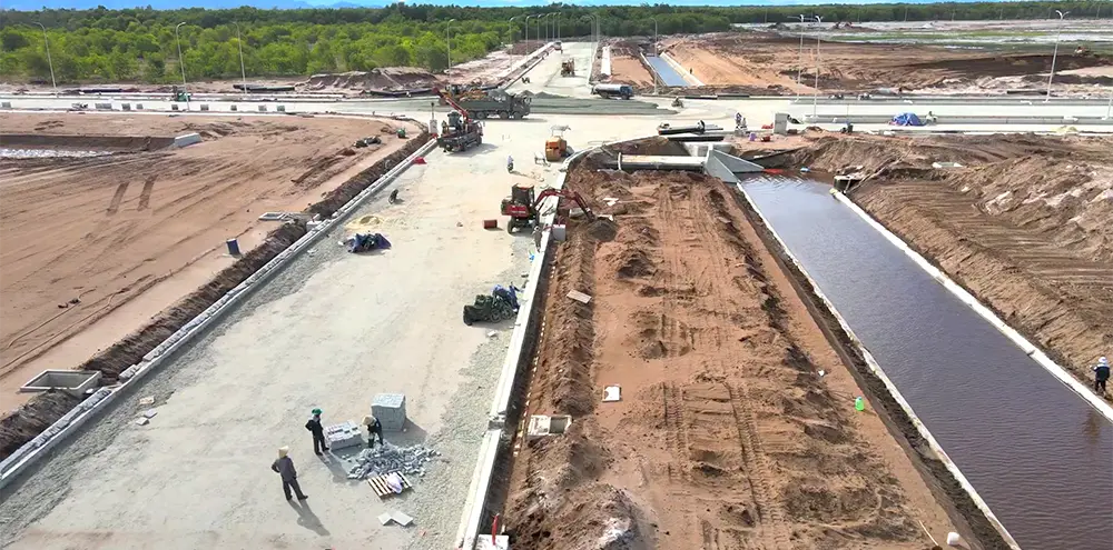 Current Construction Status of Project Components in Phase I – Nam Thang Binh Industrial Park