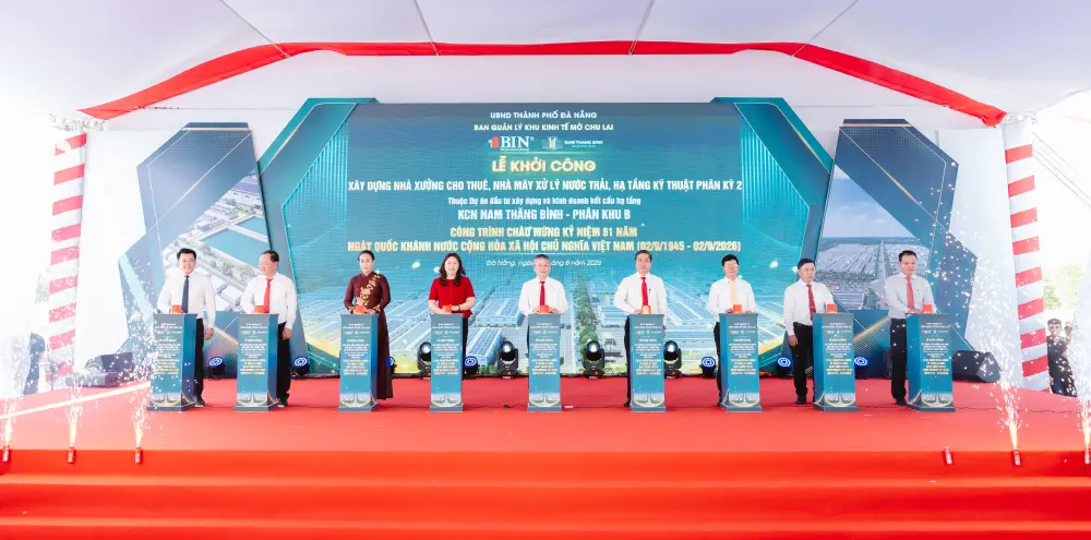 Đà Nẵng: Khởi công 3 hạng mục Khu công nghiệp Nam Thăng Bình Đà Nẵng: Khởi công 3 hạng mục Khu công nghiệp Nam Thăng Bình