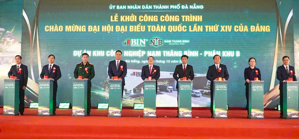 Đà Nẵng: Khởi công Khu Công nghiệp Nam Thăng Bình 3.373 tỷ đồng