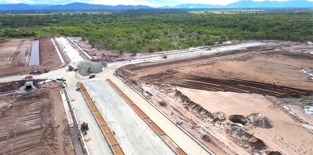 Essential infrastructure construction in Phase 1, Subdivision B – Nam Thang Binh Industrial Park