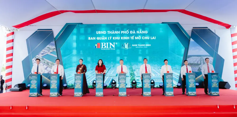 Khu công nghiệp Nam Thăng Bình khởi công thêm 3 hạng mục gần 1.100 tỷ đồng Khu công nghiệp Nam Thăng Bình khởi công thêm 3 hạng mục gần 1.100 tỷ đồng