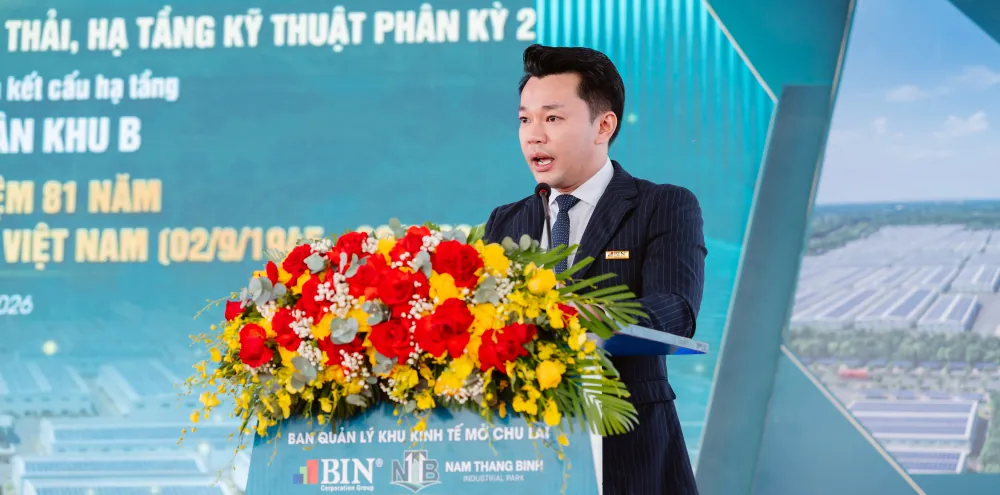 Mr. Hoang Long, Deputy General Director of BIN Corporation and representative of the project investor, shares the project’s objectives. Mr. Hoang Long, Deputy General Director of BIN Corporation and representative of the project investor, shares the project’s objectives.