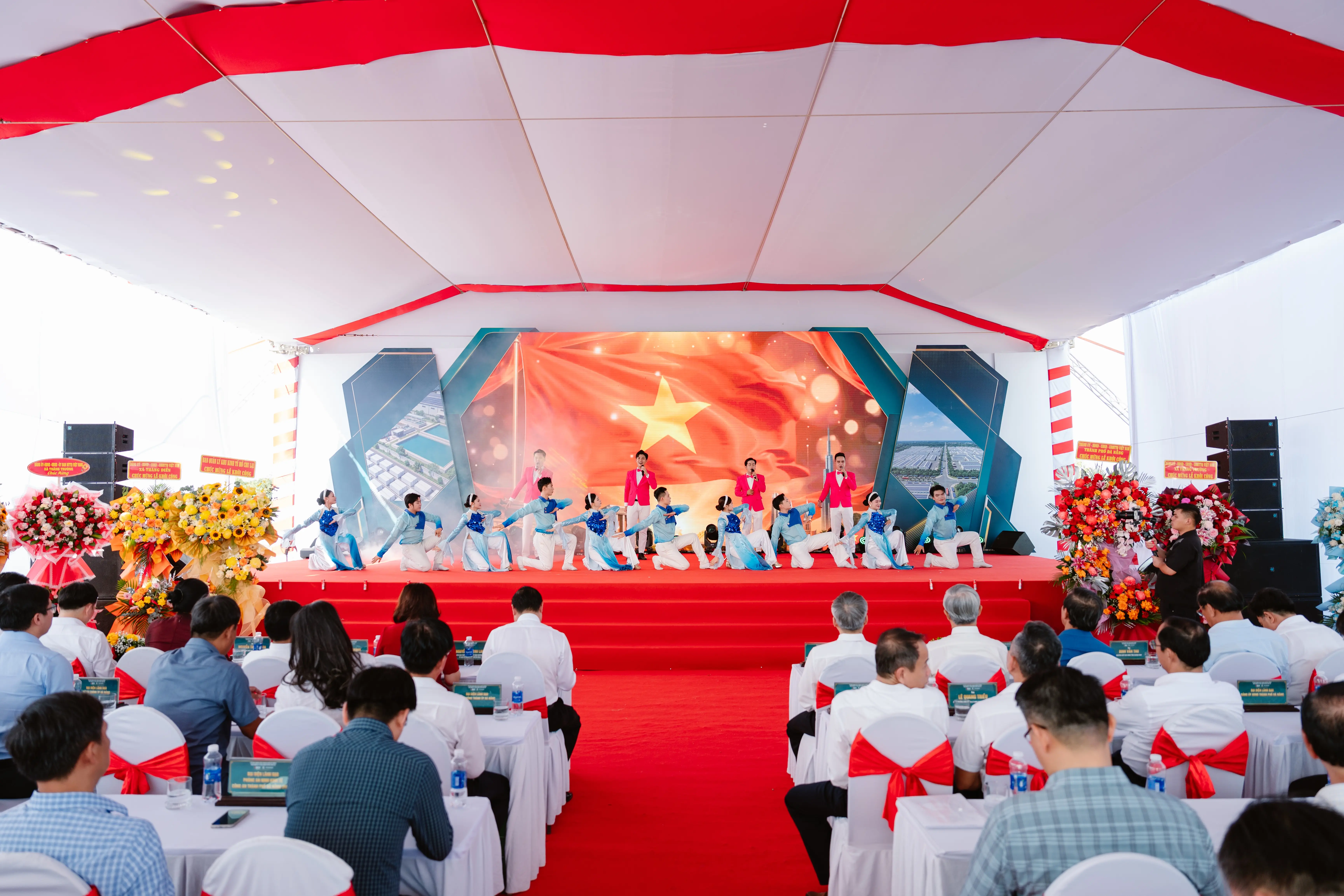 Chương trình văn nghệ chào mừng tại Lễ khởi công ngày 29/8/2026